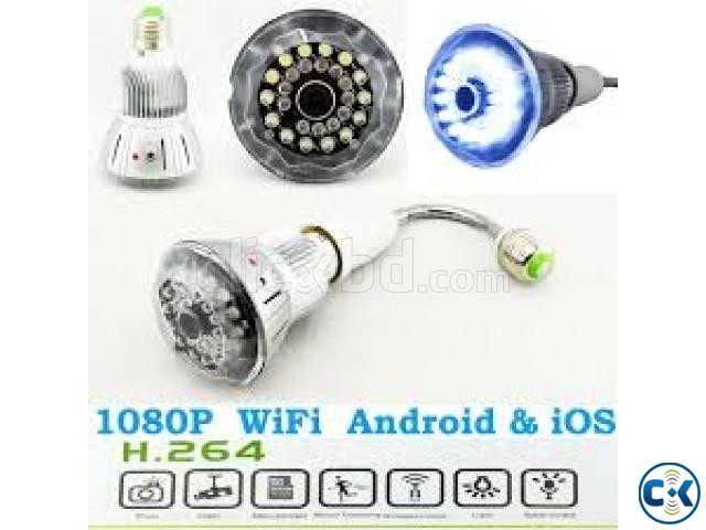 WIFI LED light bulb ip Camera intact Box large image 0