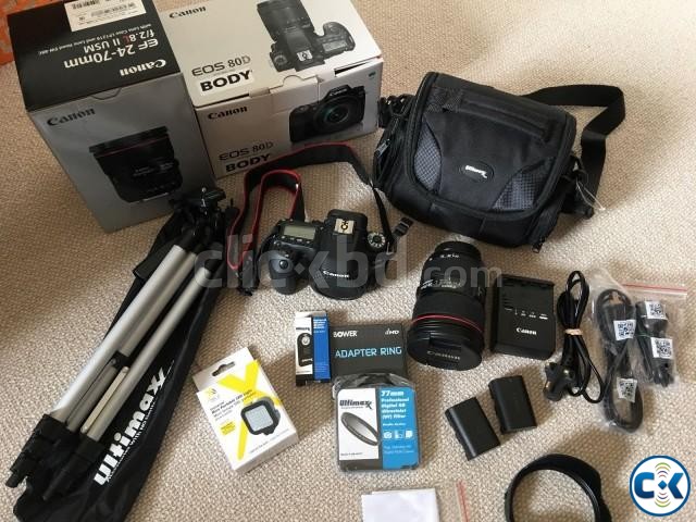 Complete Canon 80D DSLR camera. large image 0