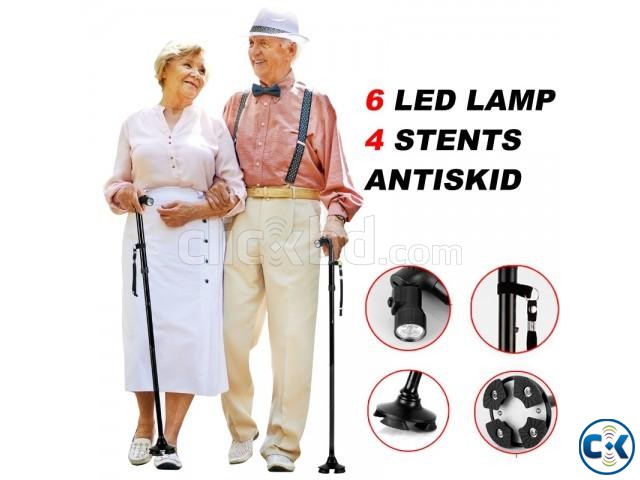 Folded Magic Cane Flash Light-বৃদ্ধ অসুস্থ জন্যে large image 0