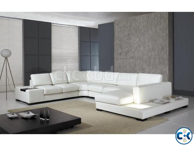 Stylish L sofa c-08 large image 0