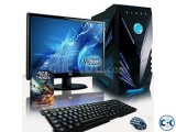 GAMING PC Core i3 4GB 250GB 17 LED