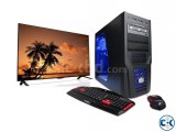 GAMING PC Core i3 4GB 320GB 19 LED