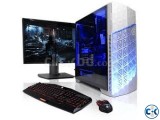 GAMING PC Core i5 2GB 250GB 17 LED