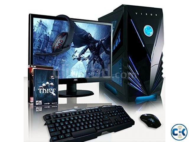 Gaming PC i5 7th GEN 4GB 1TB 19 HD LED large image 0