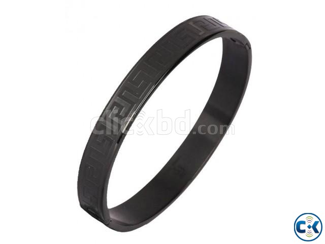 Black Metal Bracelet For Men large image 0