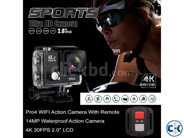 Pro4r Sports Action wifi camera with Remote large image 0