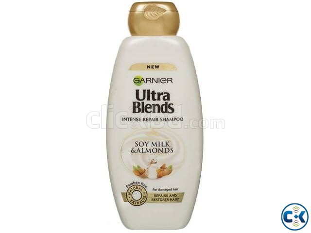 Garnier Ultra Blends Soy Milk Almonds Shampoo large image 0