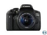 canon eos 750d digital slr camera with 18-55mm lens
