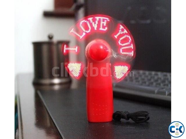 I LOVE YOU Led mini Fan large image 0