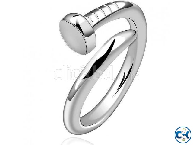 Anvi Jewellers Nickel 23K White Gold Ring large image 0