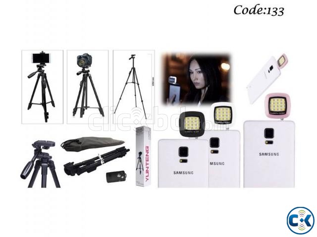 Combo Offer- Professional Tripod for Mobile Camera DSLR with large image 0