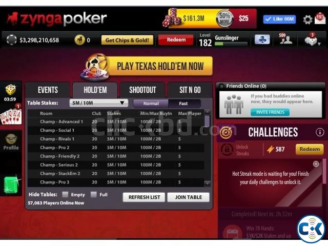 Zynga Poker Chips sell large image 0