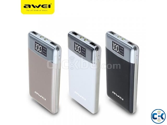 Awei P30K 10000mAh Portable Quick Charge Power Bank with Str large image 0