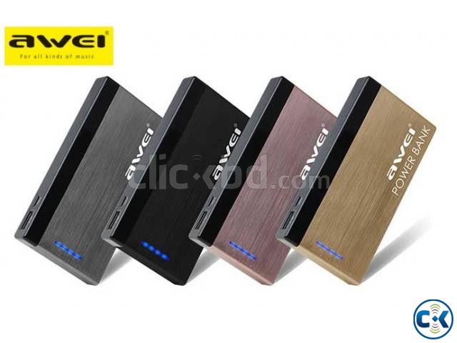 Awei P95K 10000mah Polymer Powerbank with Type C interface large image 0