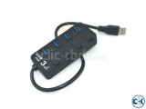 4 Port USB 3.0 HUB with Power Switches