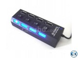 4 Ports USB 2.0 Hub With Switch