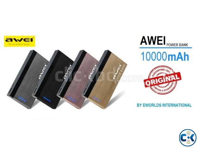 Awei P95K 10000mah Polymer Powerbank with Type C interface large image 0