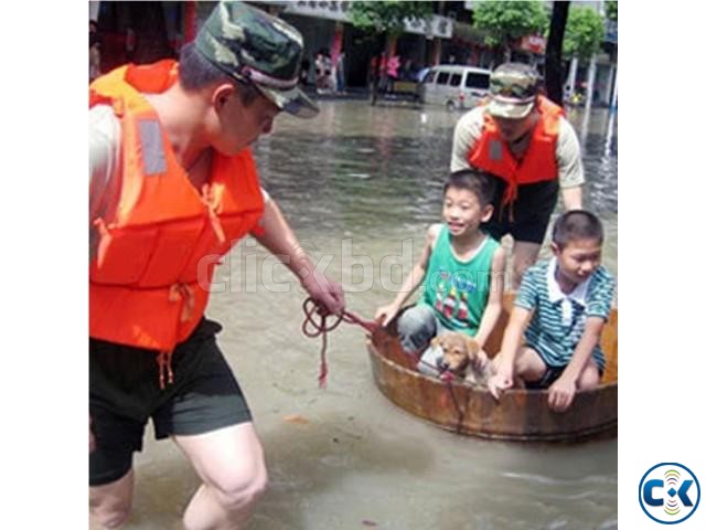 Orange Prevention Foam Life Jacket Flood Fishing Hi Quality large image 0