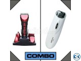 Combo of Kemei Trimmer and Emjoi Tweeze Facial Body Hair R