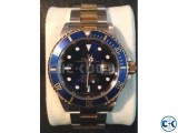 Rolex Submariner Steel 18K Yellow Gold Blue Dial Watch
