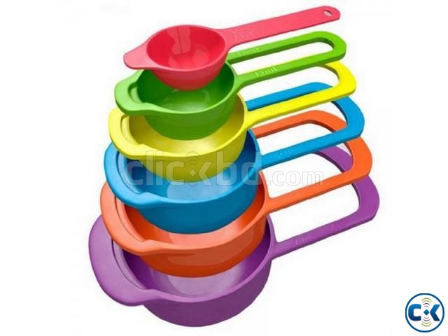 Measuring Cup Set-রন্ধন সামগ্রী পরিমাপের জন্য ৬টি চামচ large image 0