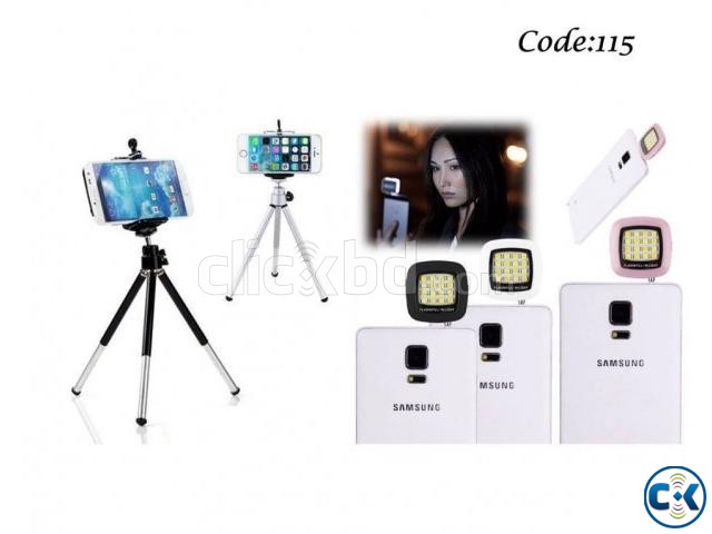 Combo Offer - Tripod Stand For Mobile Camera 1pc 16 LED S large image 0