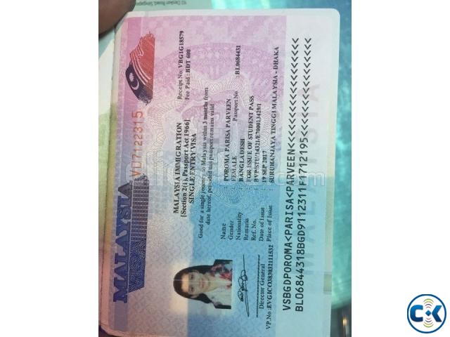 Malaysia 1st Time Single Entry Visa large image 0