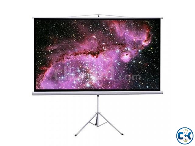 60 x 60 Tripod Projector Screen large image 0