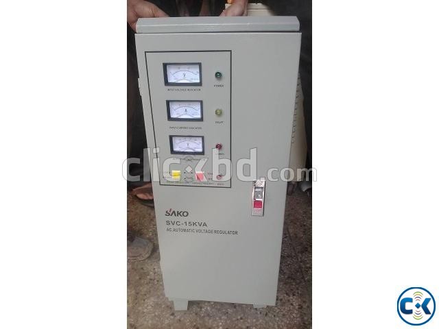 Power On Stabilizer SAKO Three Phase -15000 VA SERVO large image 0