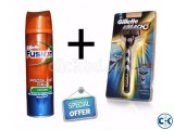 Gillette Shaving Gel Mach3 Shaving razar combo offer