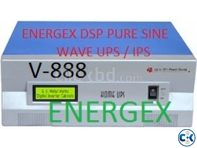 ENERGEX DSP PURE SINEWAVE UPS IPS 650VA WITH BAT. 5Yrs War. large image 0