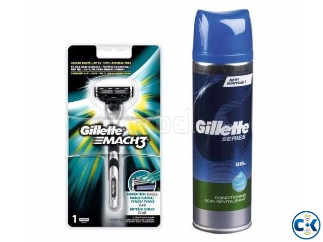 Gillette Shaving Gel Mach3 Shaving razar combo offer large image 0
