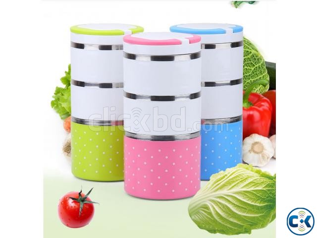 Hot Lunch Box With 3 Layer large image 0