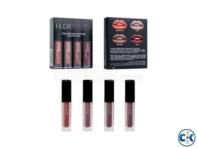 Huda Beauty Liquid Matte Minis - Brown Edition large image 0