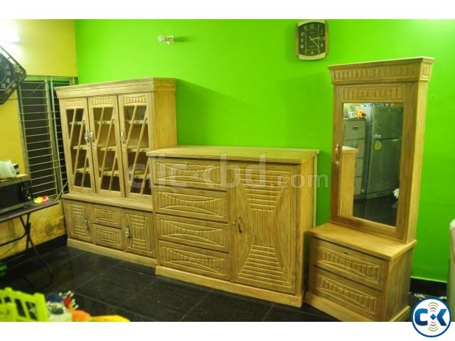 Origin ctg teak sagoon 3 pcs bedroom furniture large image 0