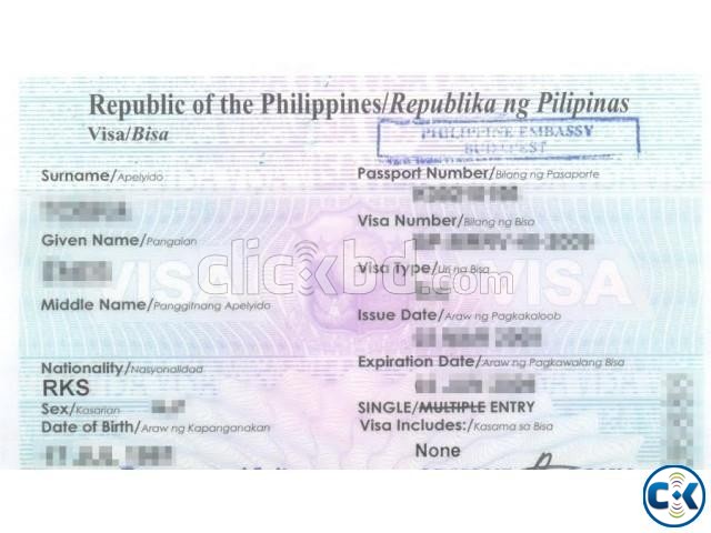 Philippines Tourist Visa Service large image 0