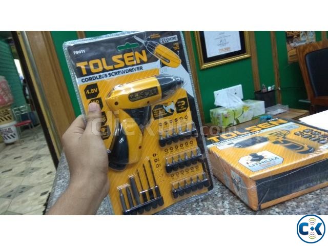 Tolsen Cordless Drill Machine large image 0