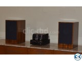 Bookshelf Speaker and Hybrid Tube Amplifier Set