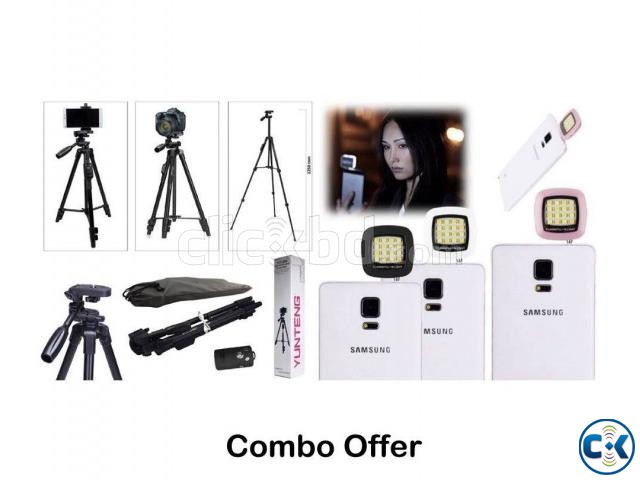 Combo Offer- Professional Tripod for Mobile Camera DSLR with large image 0