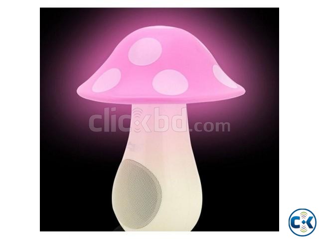 Cute USB Mushroom LED Light Speaker large image 0