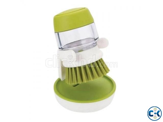 Jesopb - Dishwasher Soap Dispensing Palm Brush With Storage large image 0