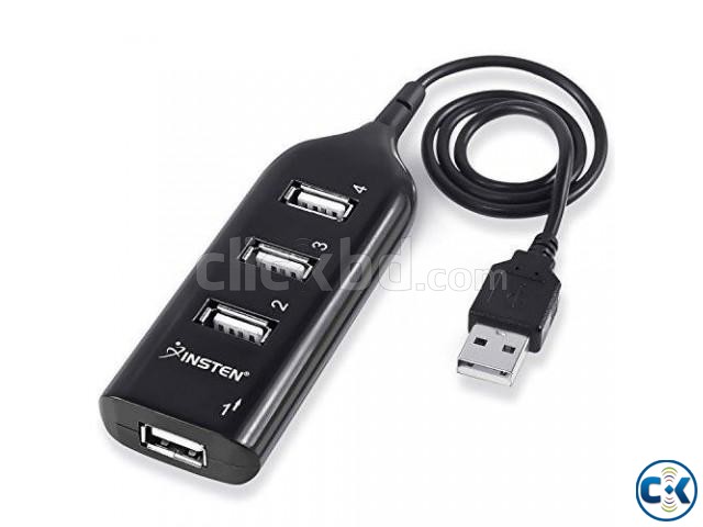 4 Port USB Hub Charger High Speed Charging Transfer Data Sta large image 0