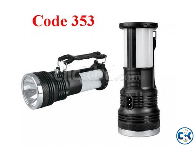 2 In 1 Solar Rechargeable Light large image 0