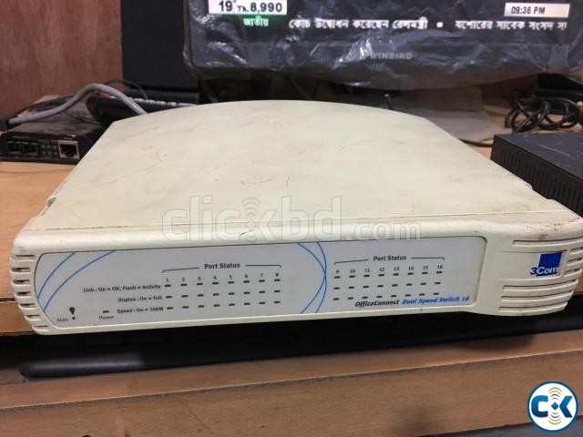 3 com 16 port switch large image 0