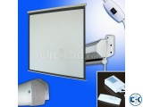 Electric Remote Projector Screen 70 X 70 