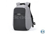 Anti-theft Backpack With USB Charger Port -Hunter- Ash Color