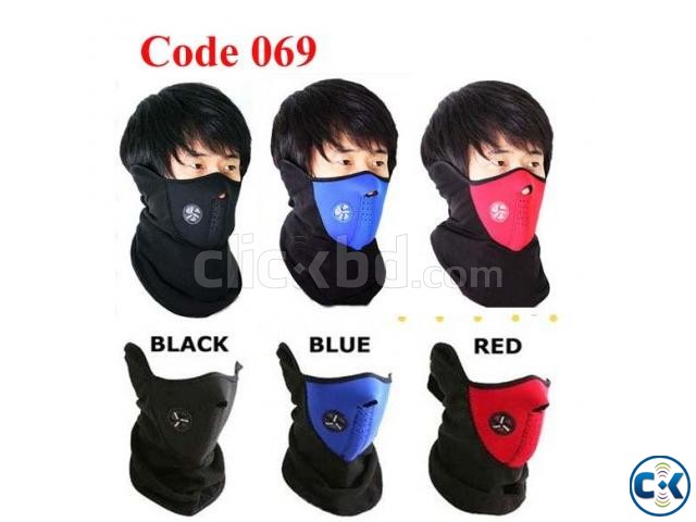 Bike Face Mask Black large image 0