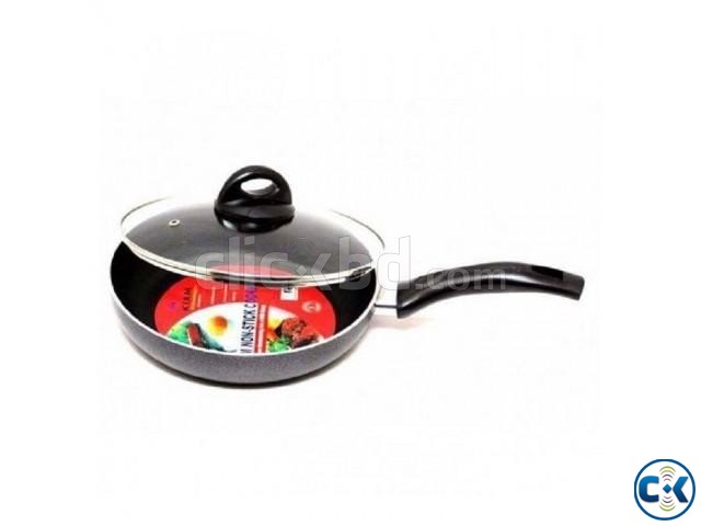 22cm Kiam Non-Stick Fry Pan - Silver and Black large image 0