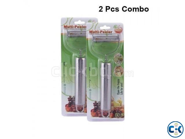 Stainless Steel Kitchen Peeler - 2 PCs large image 0