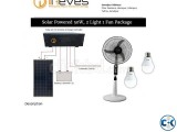 Stand fan with solar panels